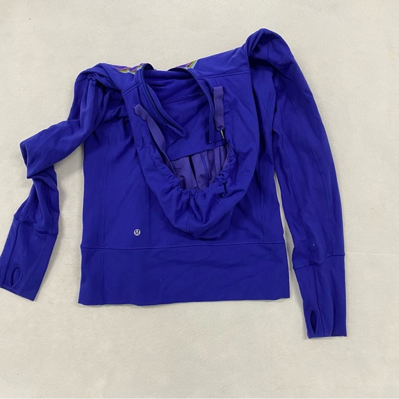 Lululemon In Stride Blue ZIp Jacket Hoodie 8 - Picture 3 of 7